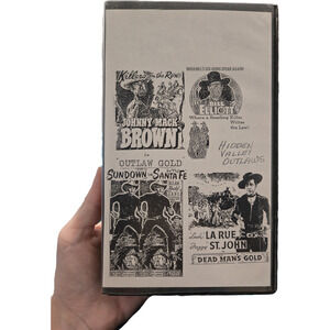 Vintage Western  VHS: Johnny Mack Brown & Bill Elliott Sundown Santa Fe